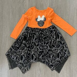 Minnie Mouse Orange and Black Halloween Dress- Jumping Bean